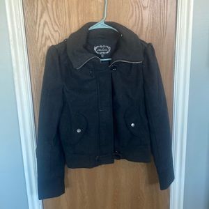 Ambiance cute button and zip up jacket